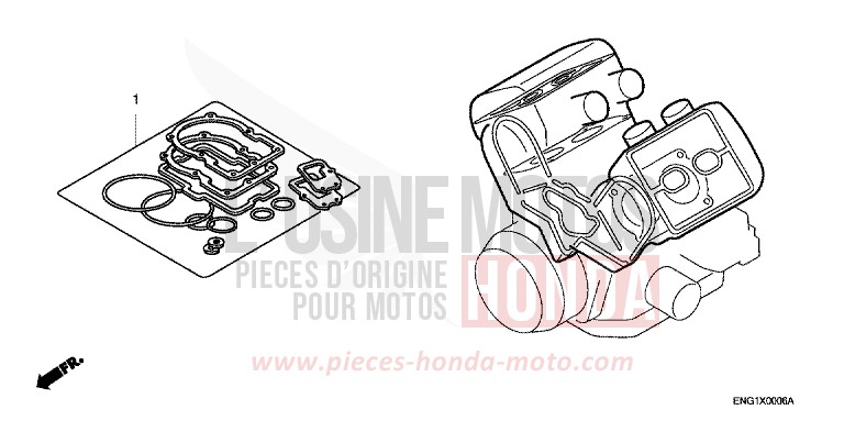 TROUSSE DE JOINT A de Pan-European ABS MIDDY BLUE METTALIC (B162) 1999